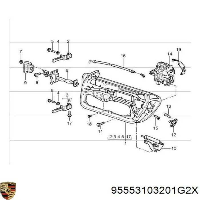 95553103201G2X Porsche