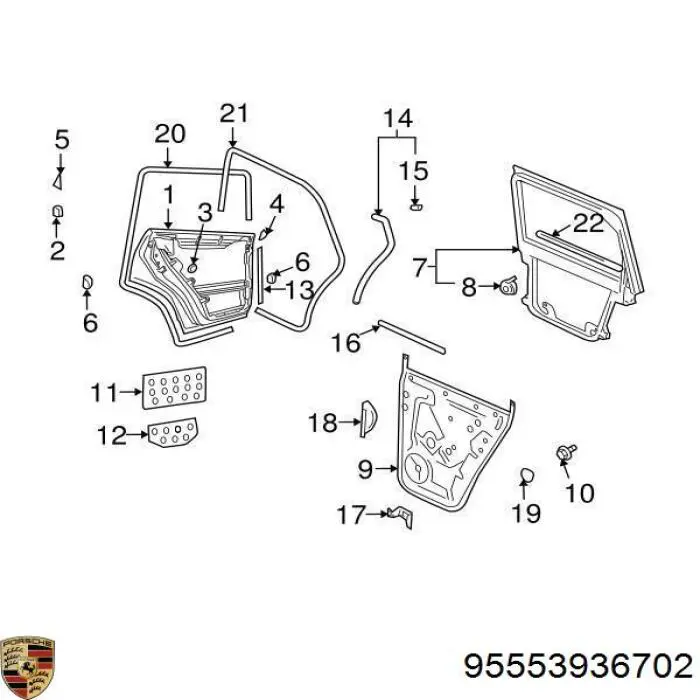  95553936702 Porsche