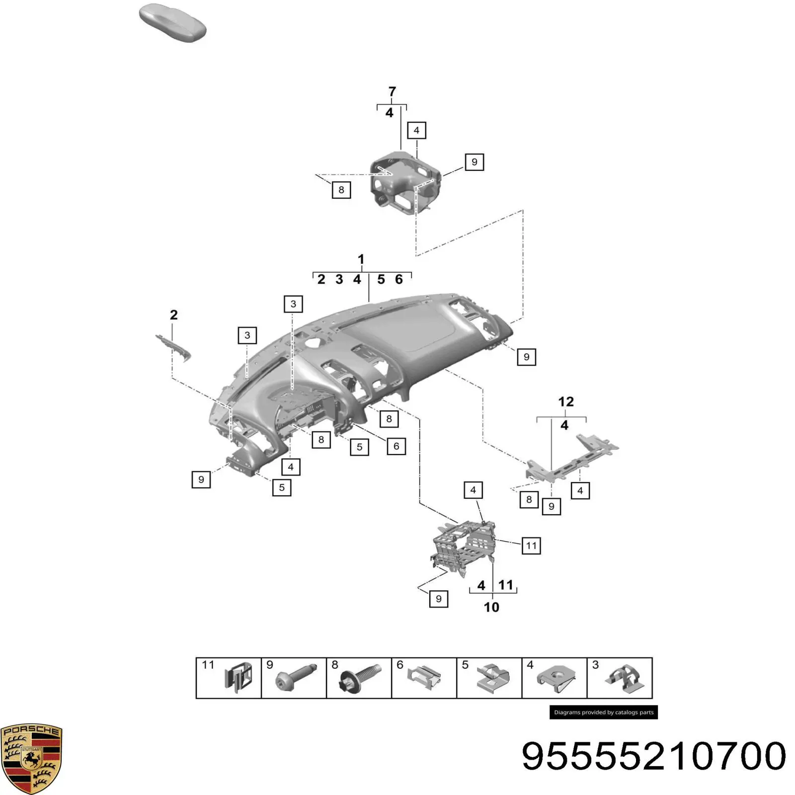 95555210700 Porsche 