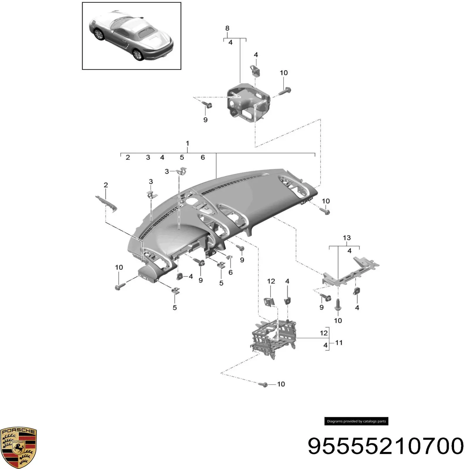  Porsche 95555210700 цена, от 1.90 USD