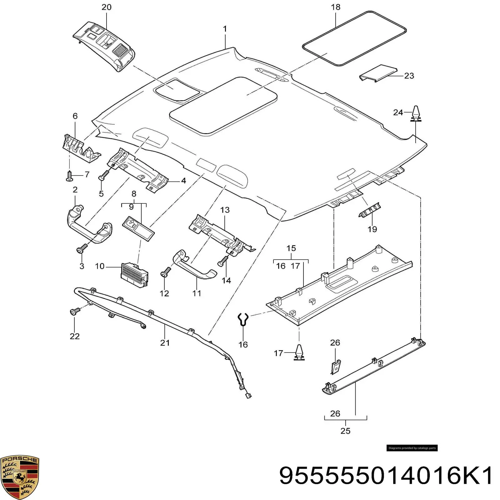  955555014016K1 Porsche