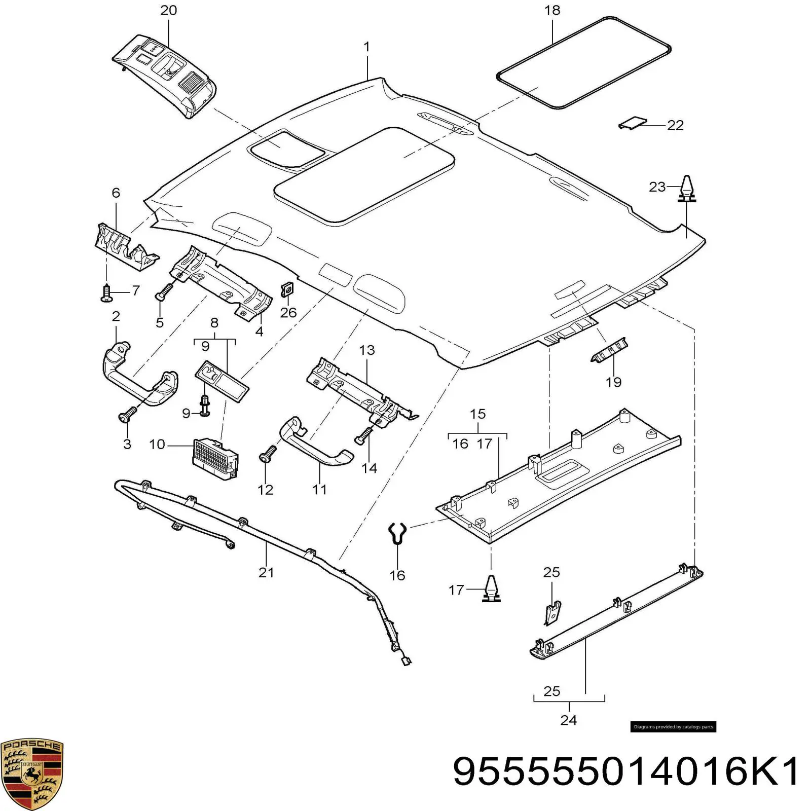  Porsche 955555014016K1 цена, от 107.22 USD