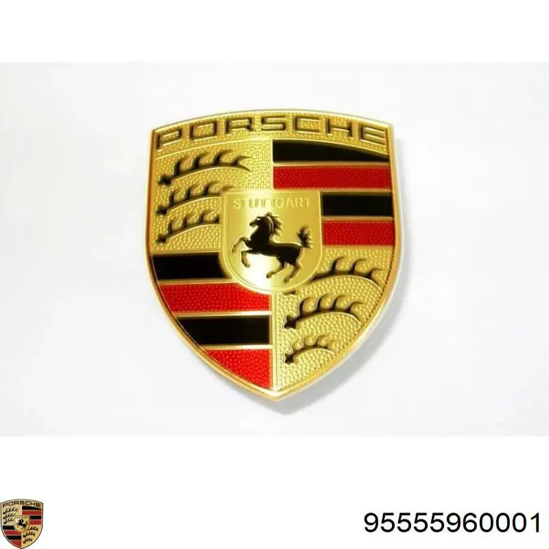 Эмблема капота на Porsche Cayenne 955