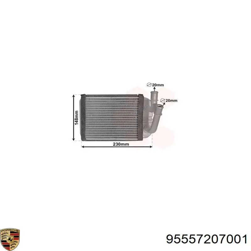 Купить 54461 NRF Радиатор печки (отопителя) задний