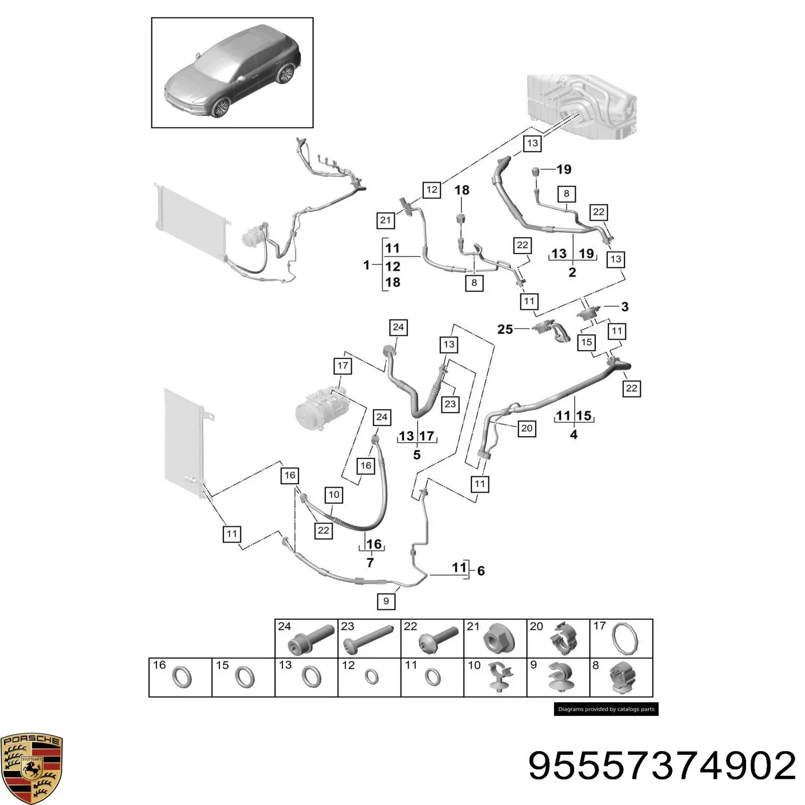 Купить 95557374902 Porsche 
