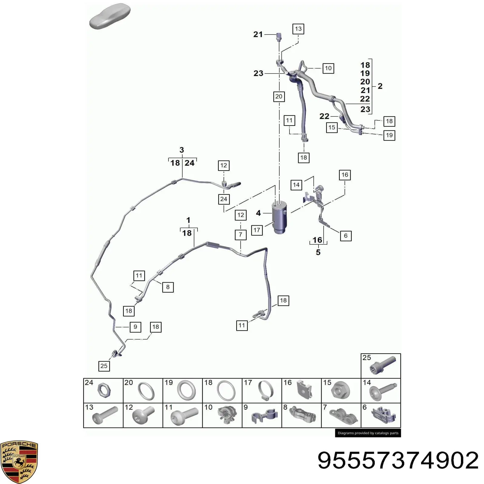 Porsche 95557374902 цена, от 12.62 USD