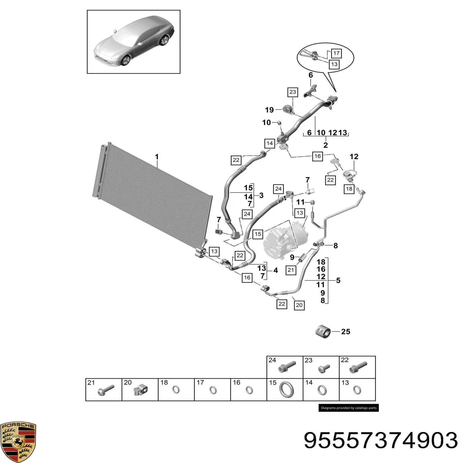 Купить 95557374903 Porsche 