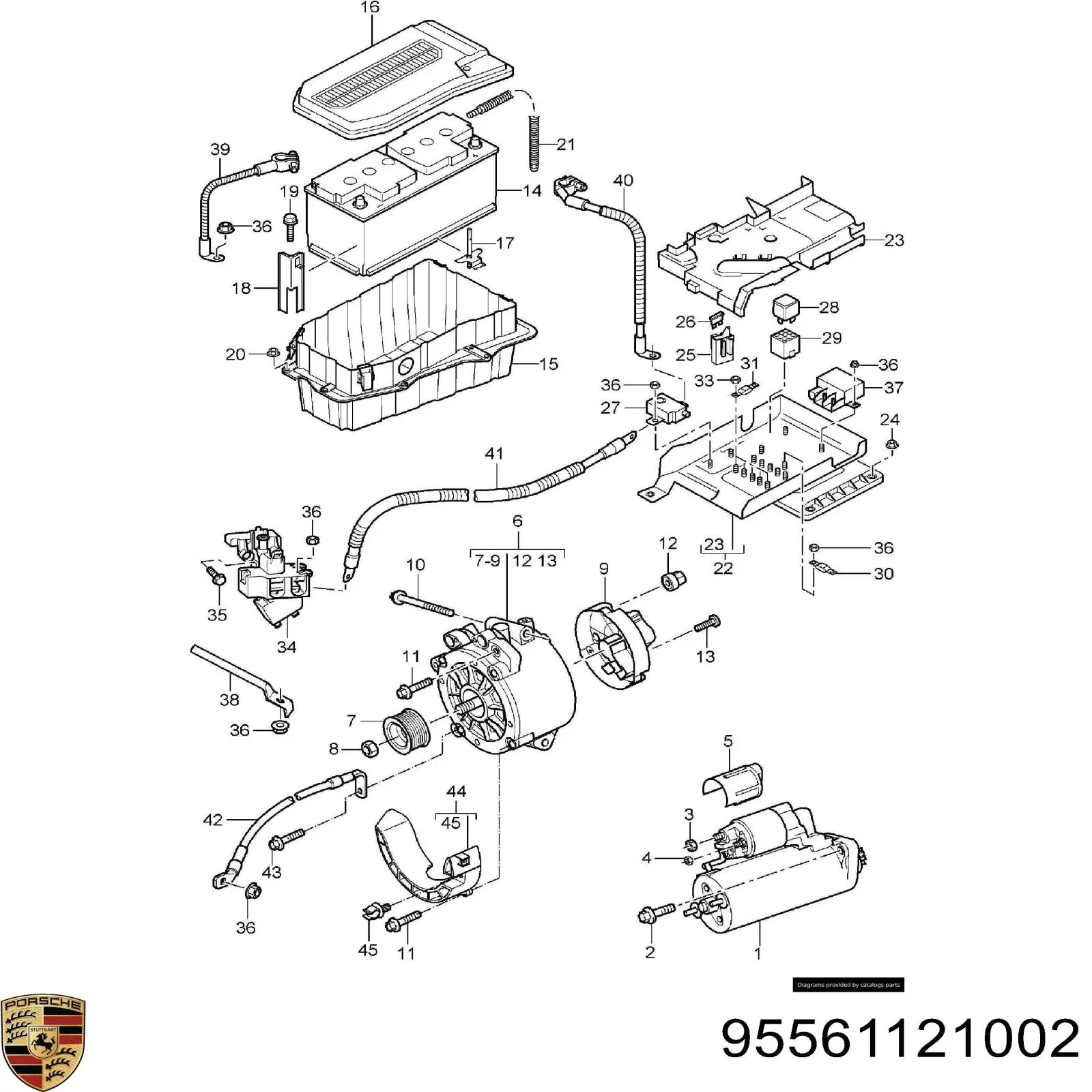 95561121002 Porsche 