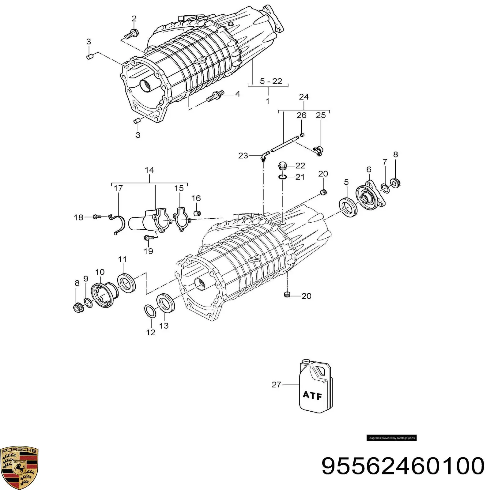Мотор управления раздаткой Porsche 95562460100 цена, от 190.04 USD