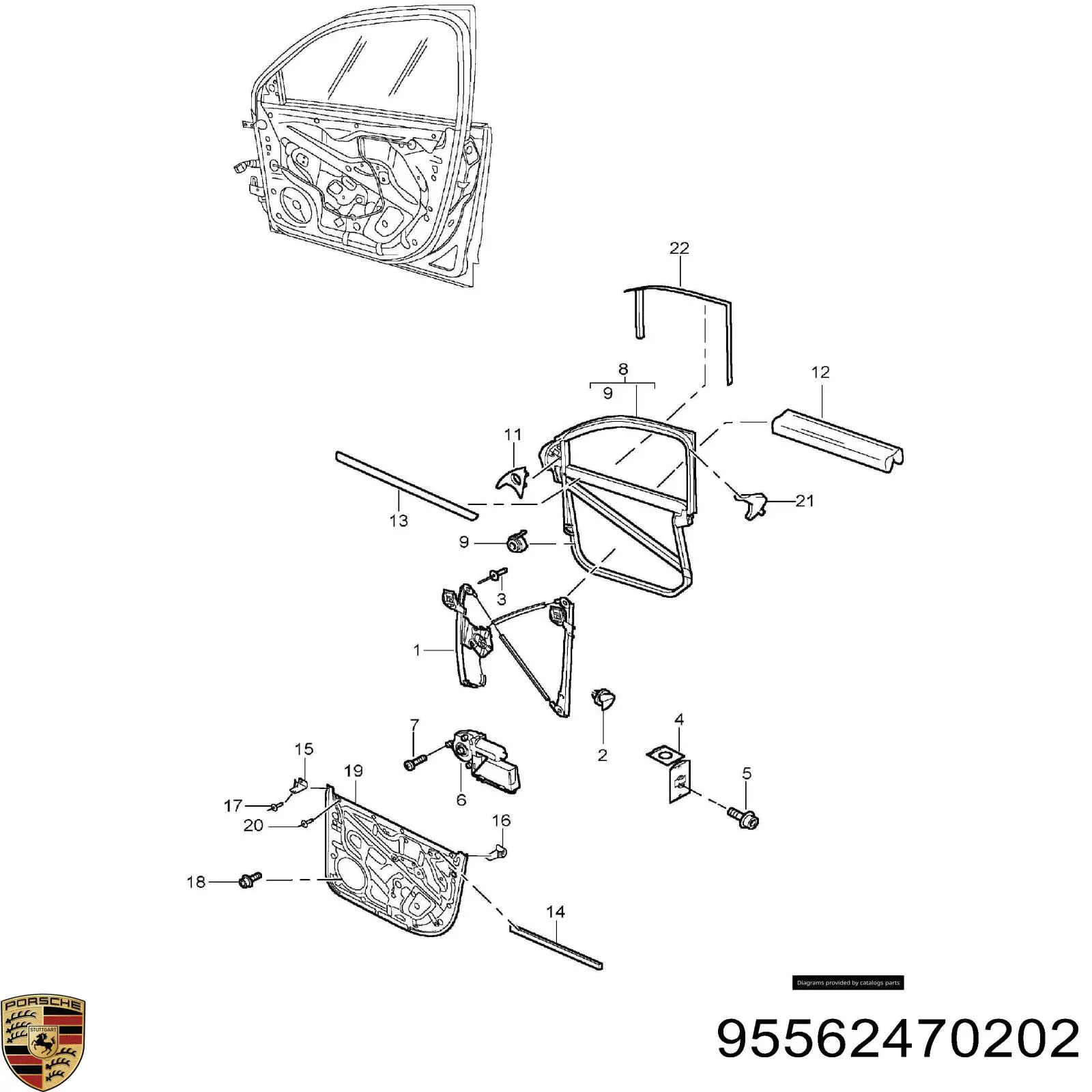 Мотор стеклоподъемника двери передней правой VAG 95562470202 цена, от 12.70 USD