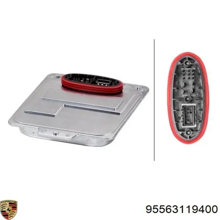 95563119400 Porsche unidade de encendido (xénon)