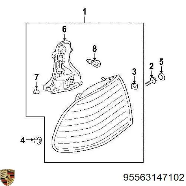  Porsche 95563147102 цена, от 1.02 USD