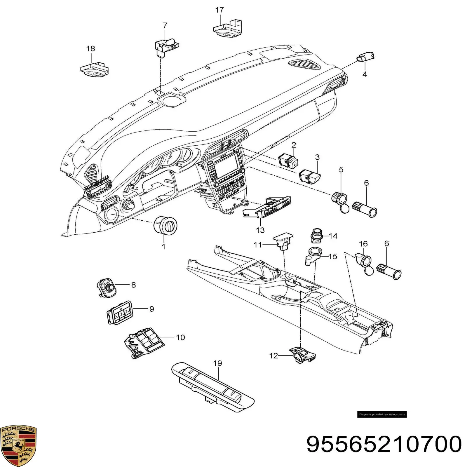  Porsche 95565210700 цена, от 5.08 USD