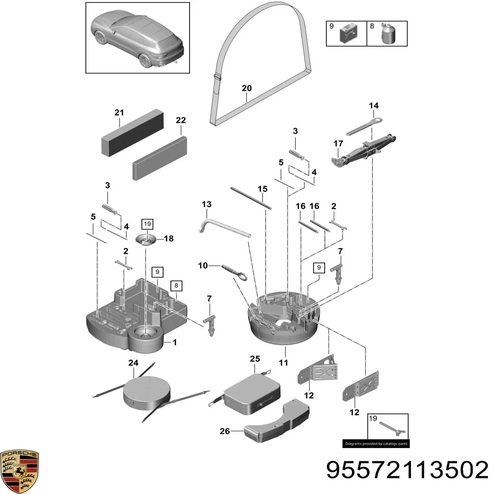  Porsche 95572113502 цена, от 7.63 USD