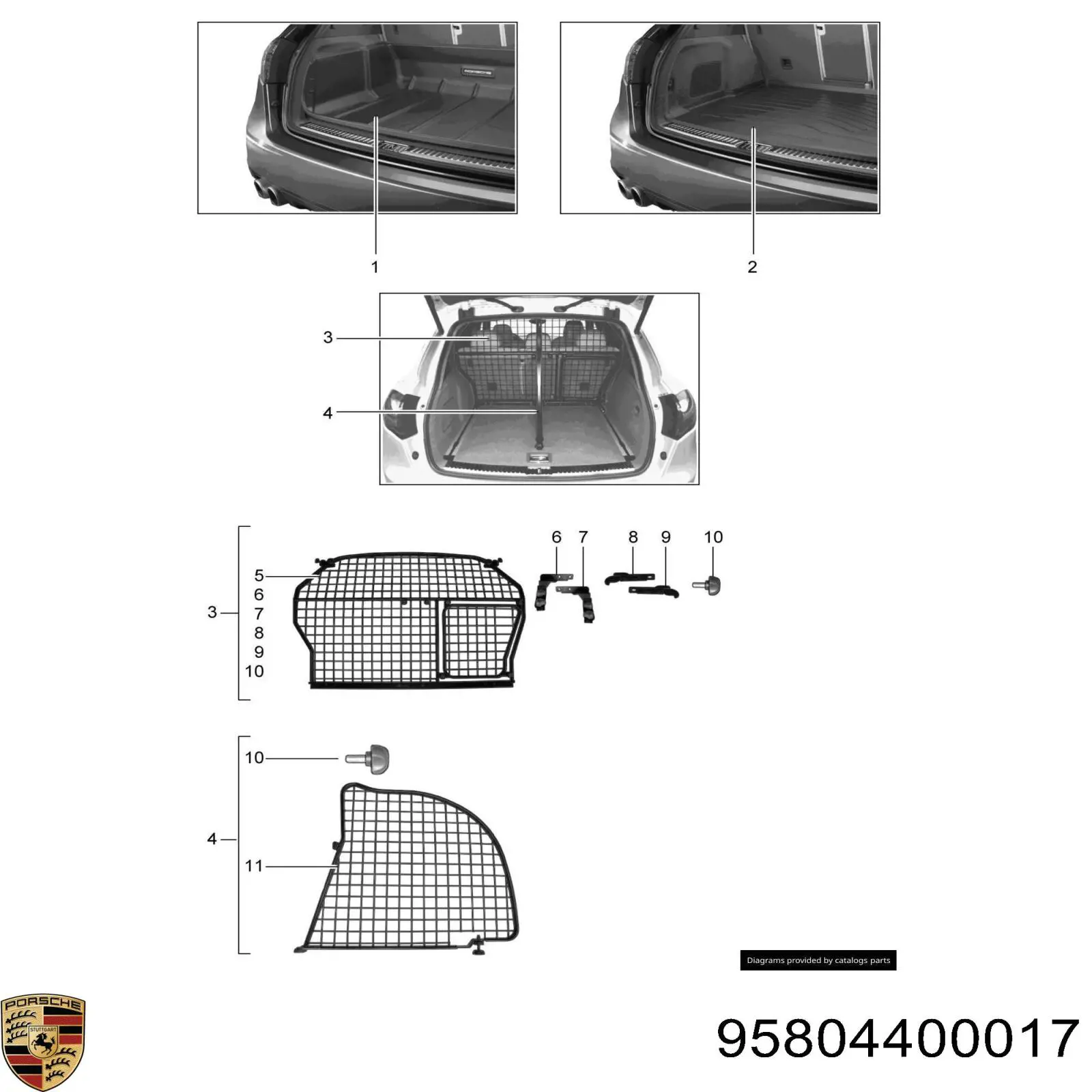 95804400017 Porsche 