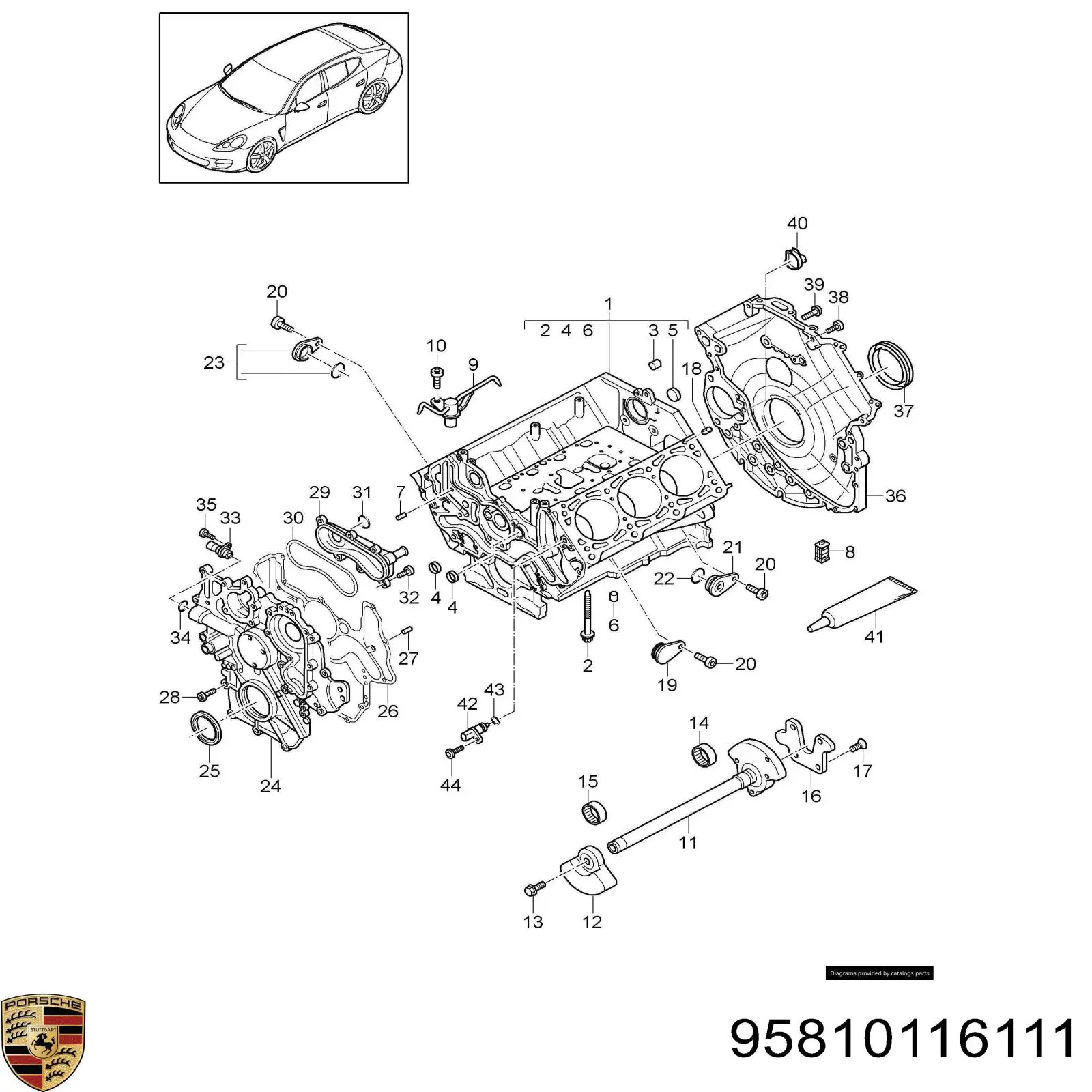  95810116111 Porsche