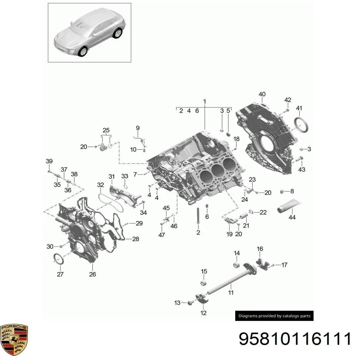  Porsche 95810116111 цена, от 22.16 USD