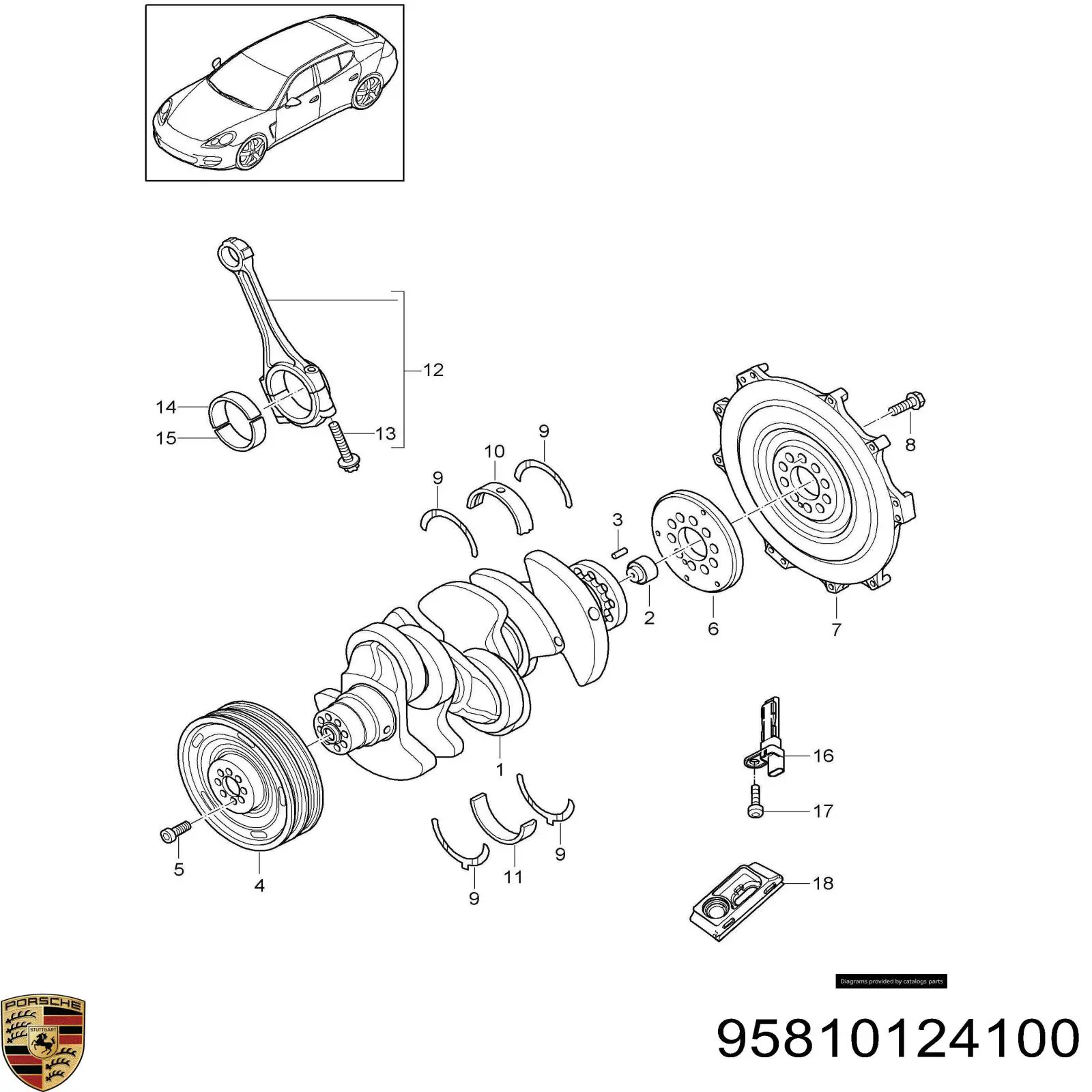 95810124100 Porsche 