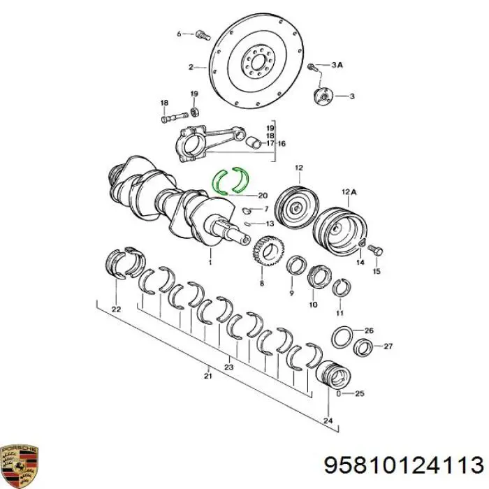  Porsche 95810124113 цена, от 187.51 USD
