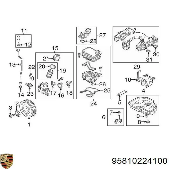  95810224100 Porsche