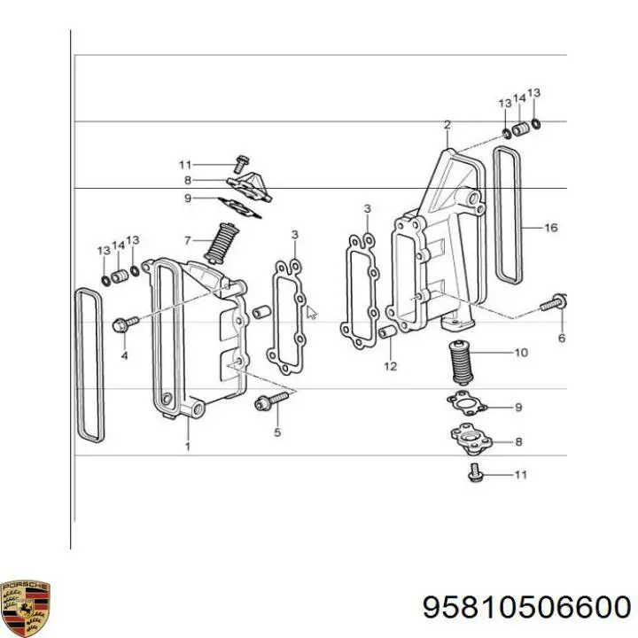 Купить 95810506600 Porsche 