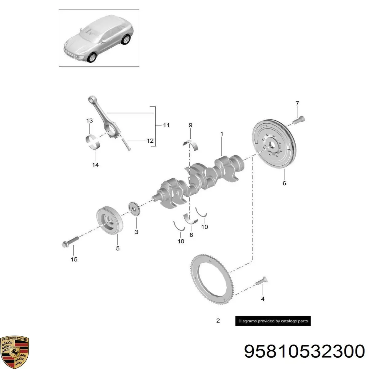 95810532300 Porsche Демпферный маховик