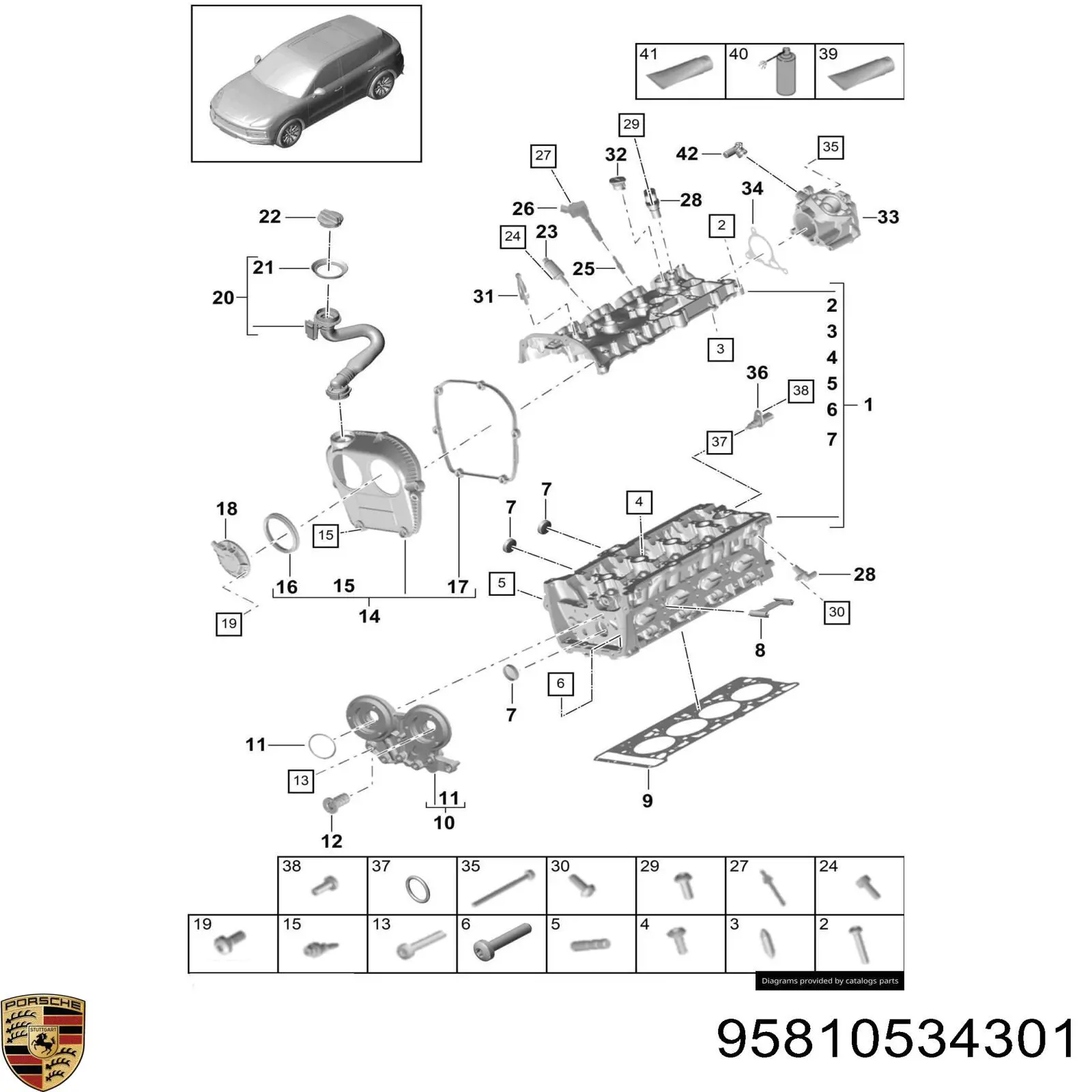 95810534301 Porsche 
