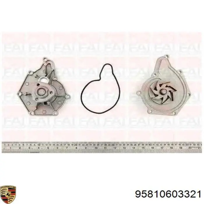 Купить 95810603321 Porsche Насос охлаждения