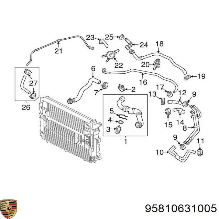 95810631005 Porsche 