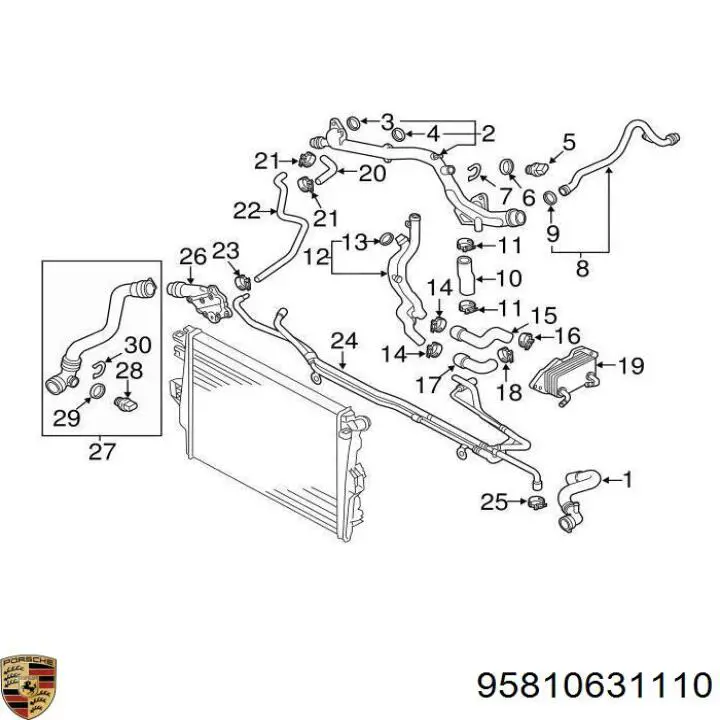  95810631110 Porsche