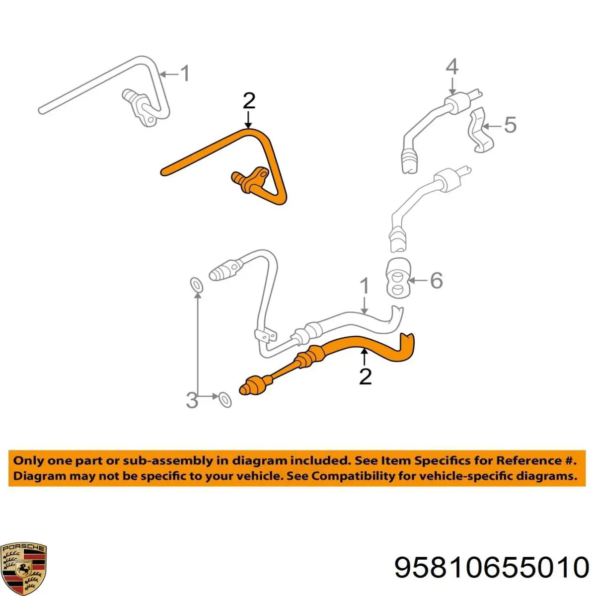 Купить 95810655010 Porsche 