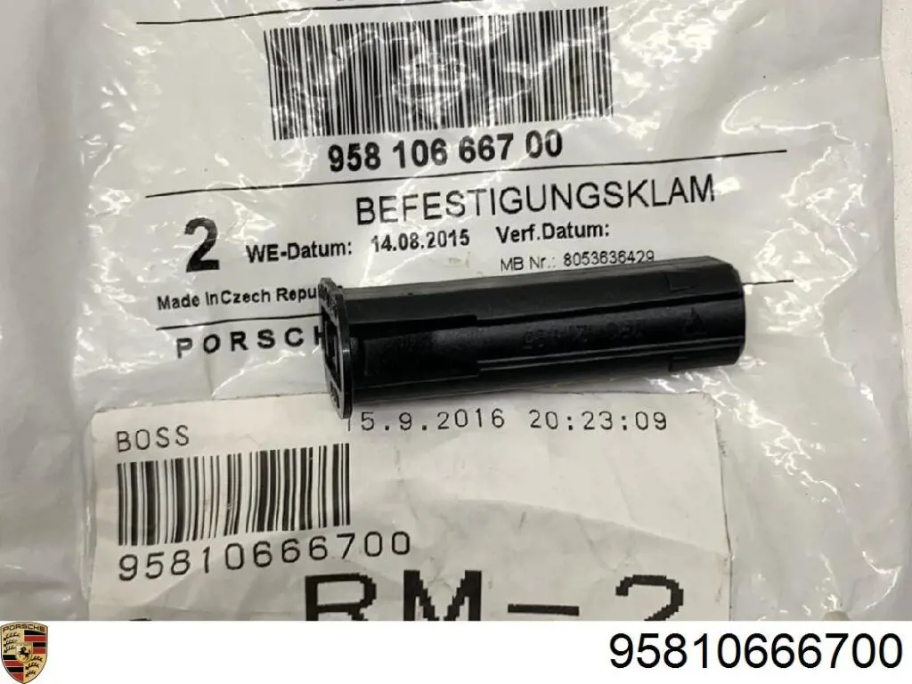Купить 95810666700 Porsche Кронштейн радиатора верхний
