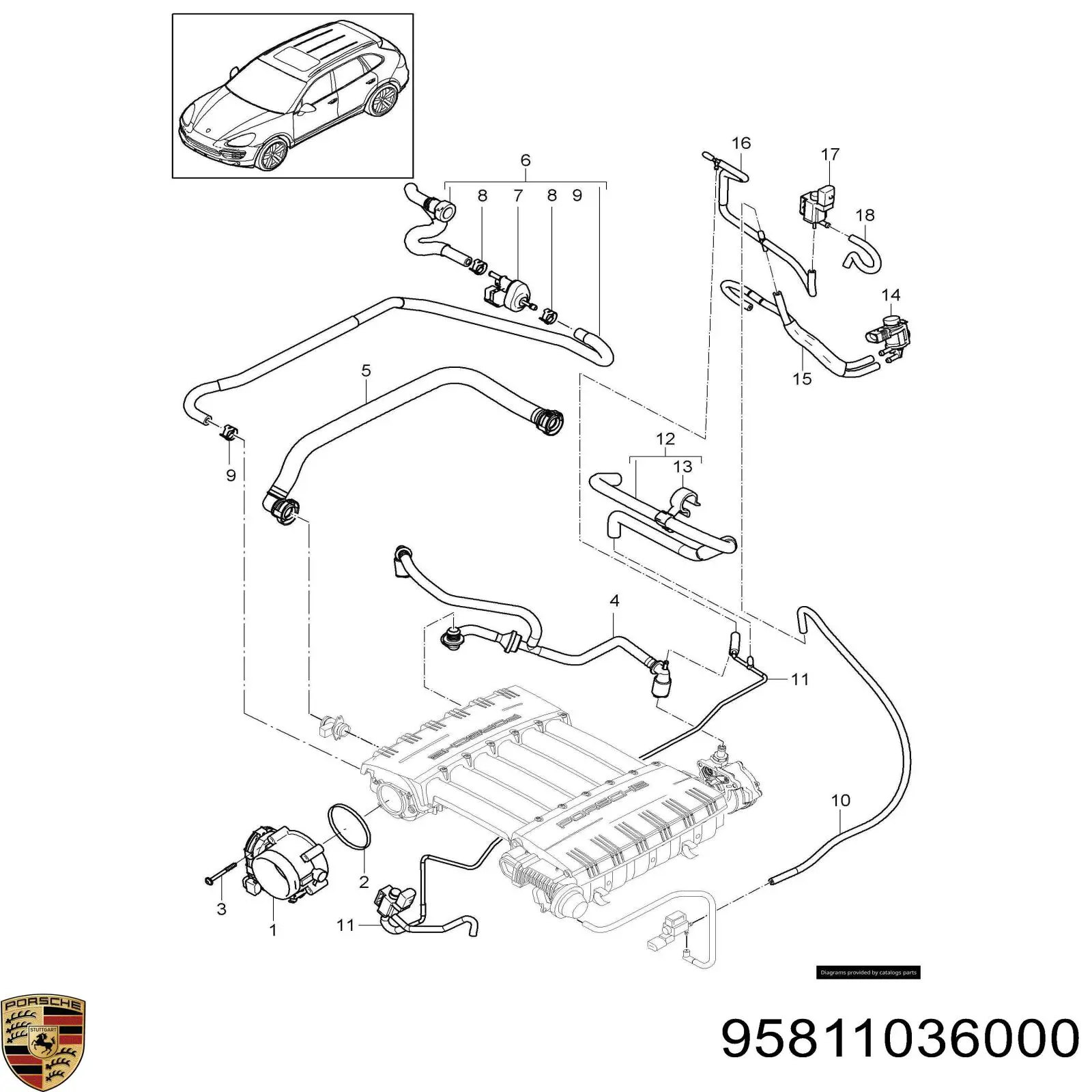  Porsche 95811036000 цена, от 27.97 USD