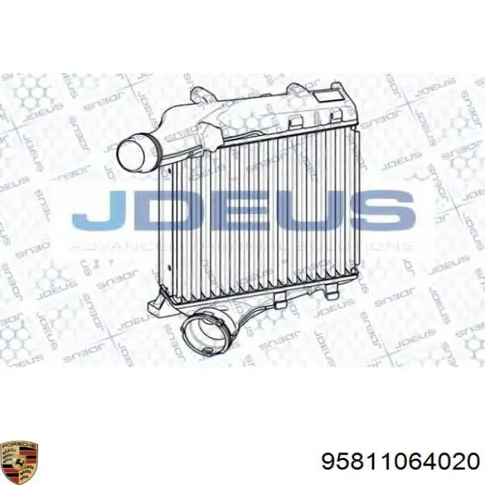 95811064020 Porsche Охладитель наддувочного воздуха