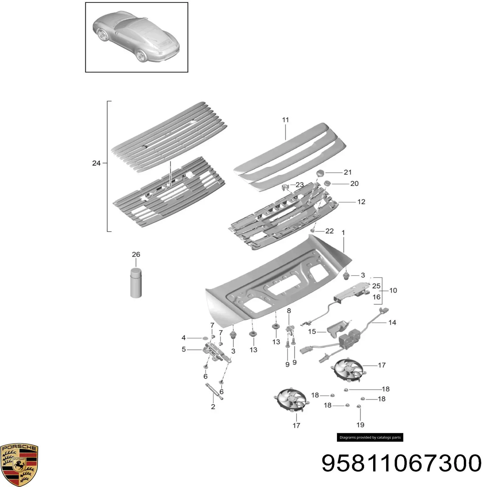 95811067300 Porsche 