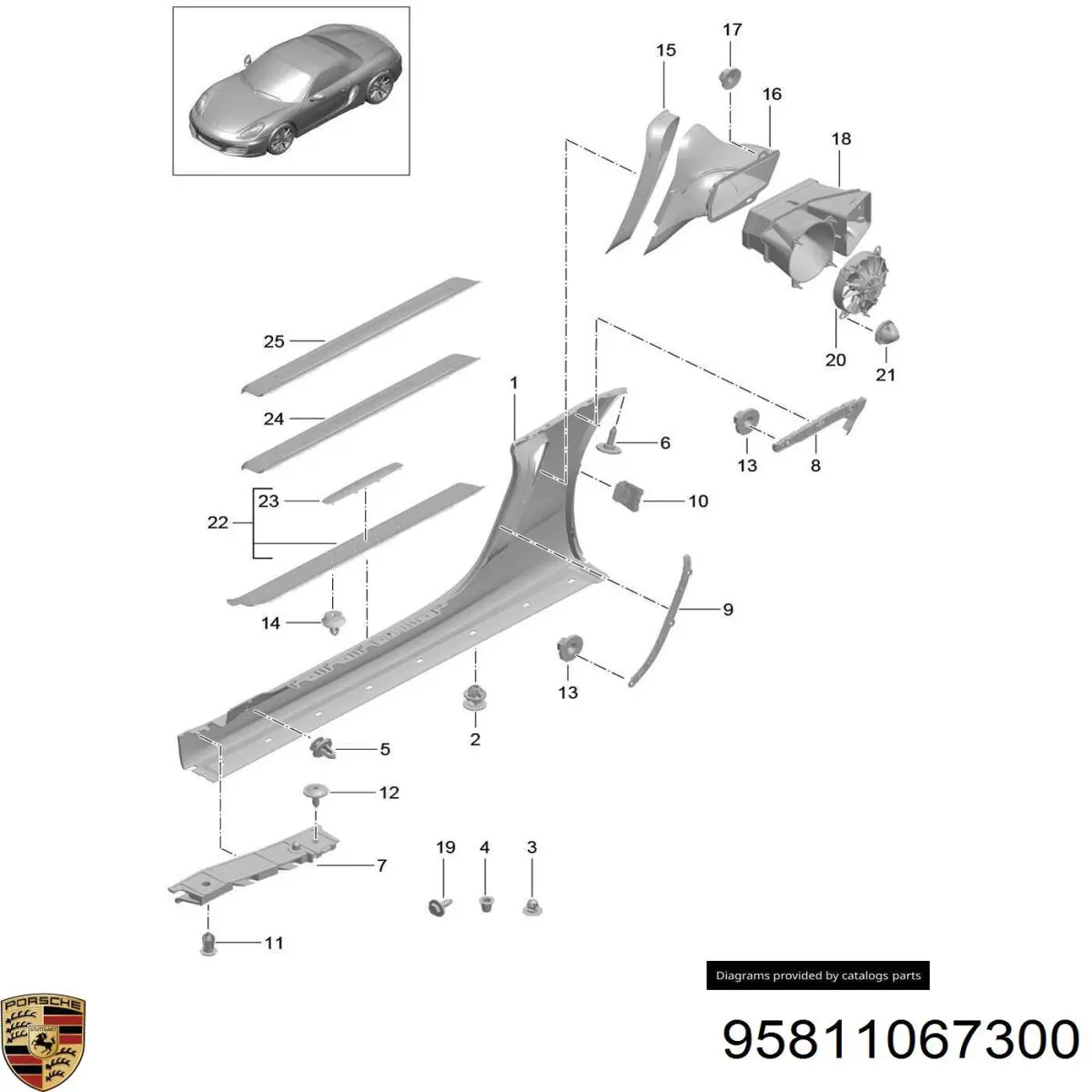  Porsche 95811067300 цена, от 2.44 USD