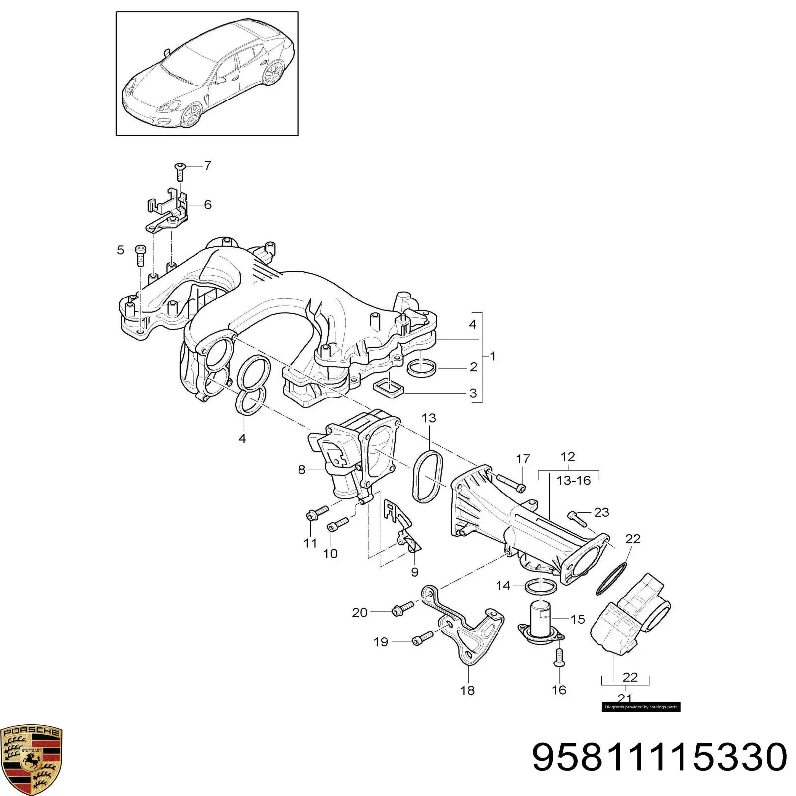 95811115330 Porsche 