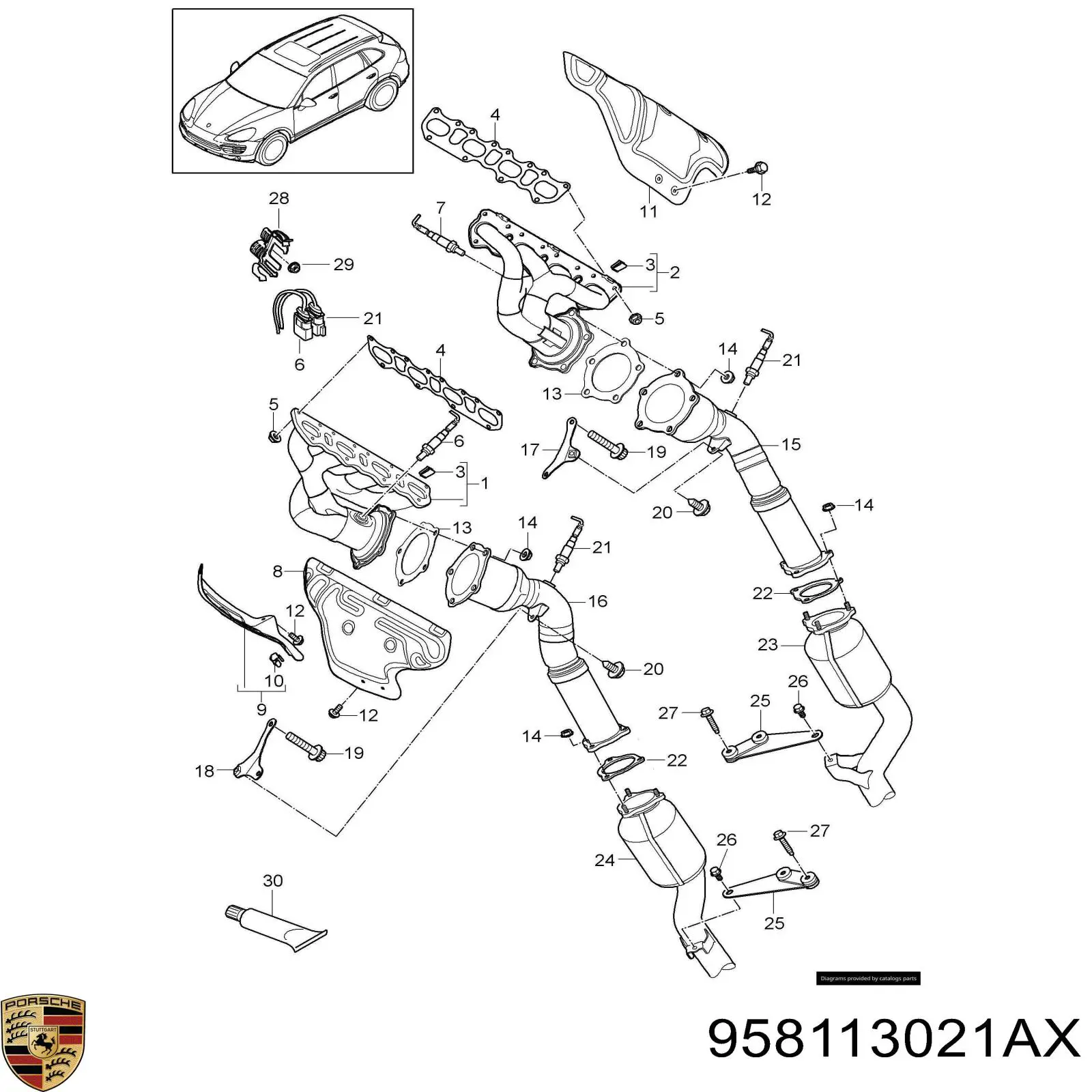 958113021AX Porsche 