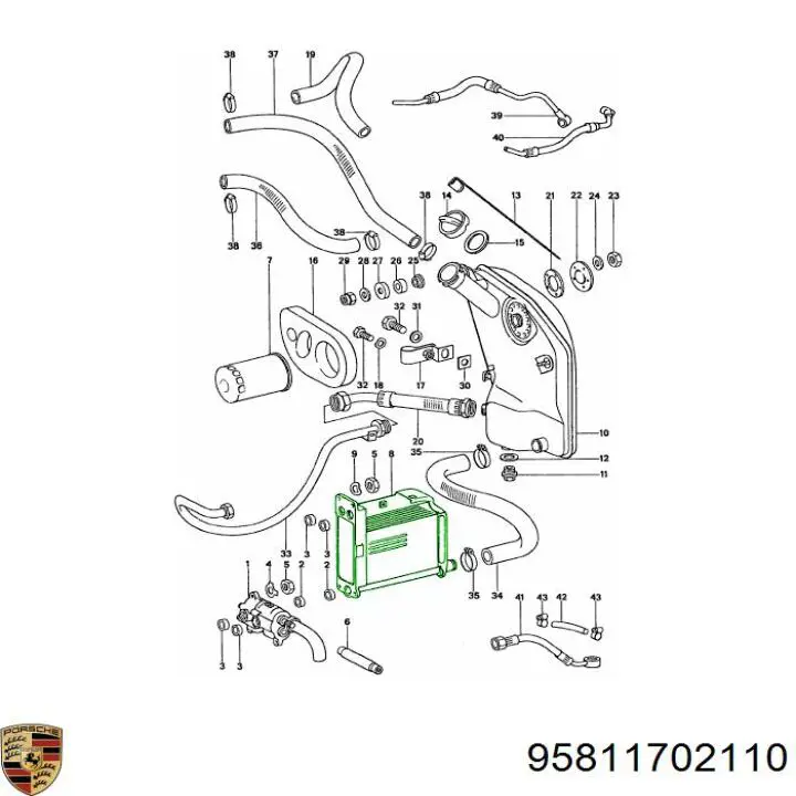  Porsche 95811702110 цена, от 435.30 USD