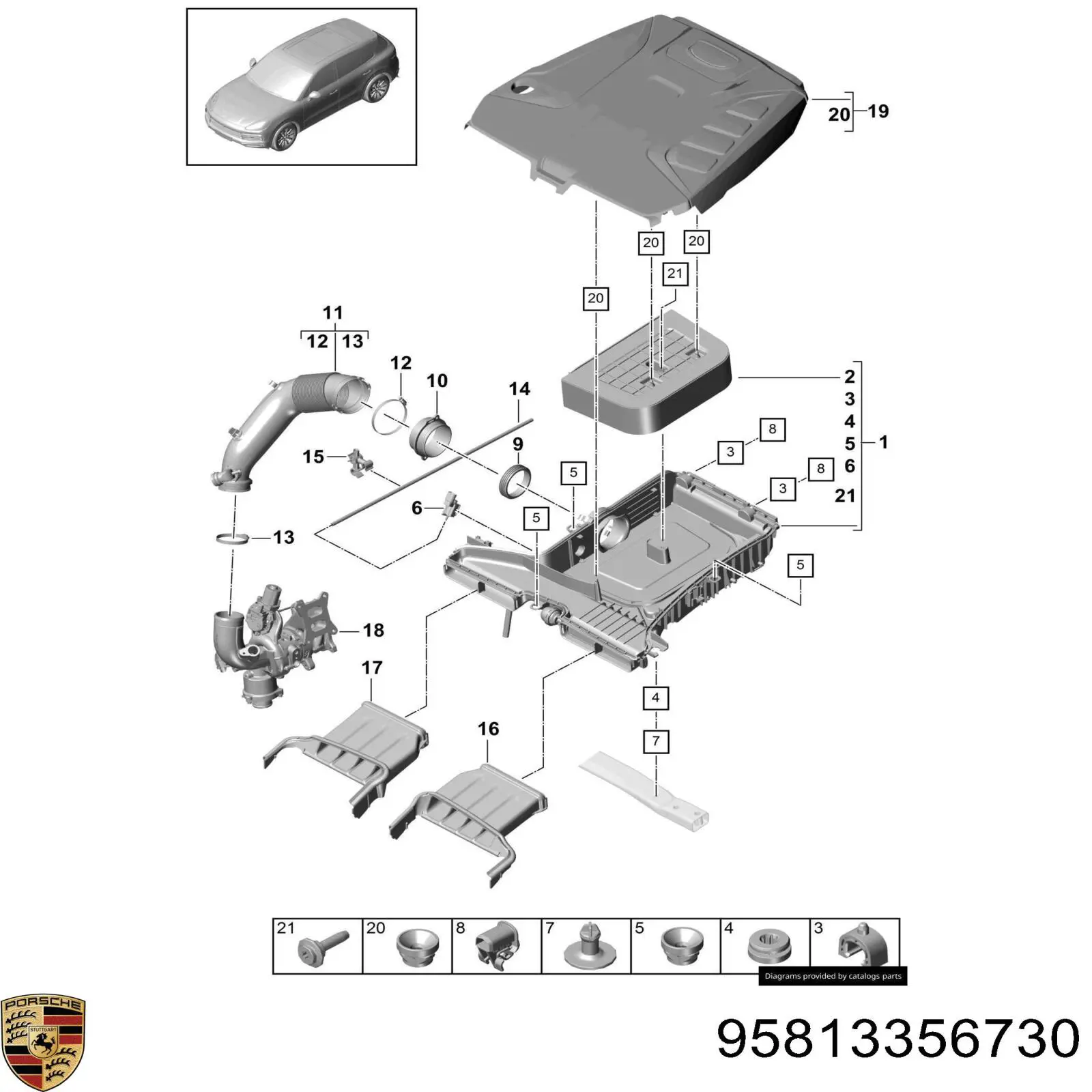 Купить 95813356730 Porsche 