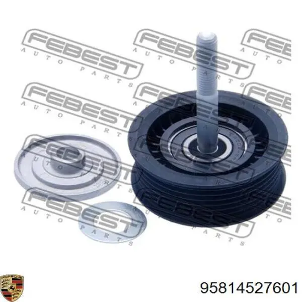 95814527601 Porsche rolo parasita da correia de transmissão