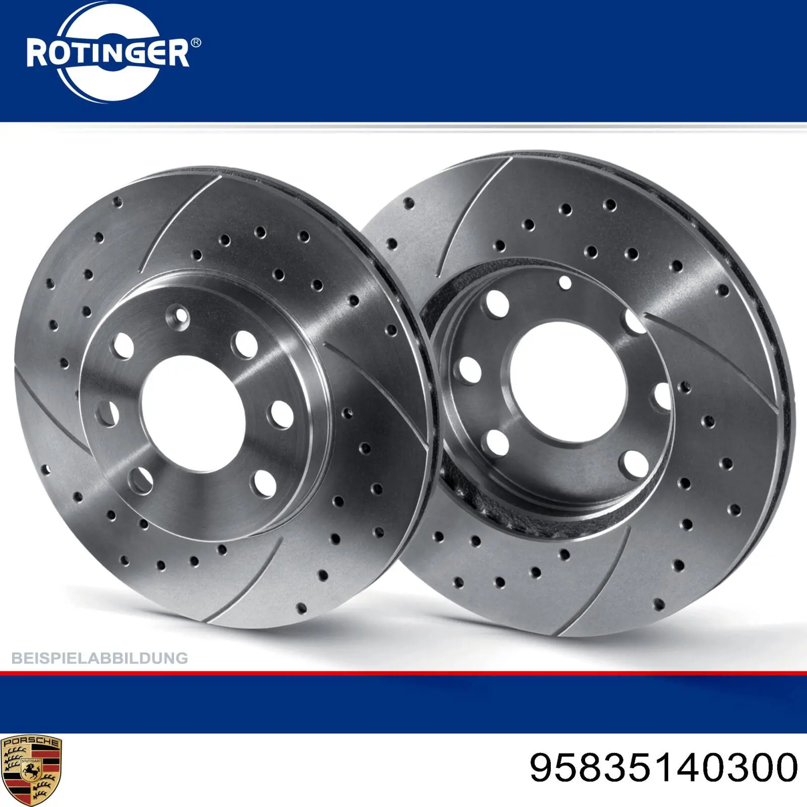95835140300 Porsche Диск тормозной передний