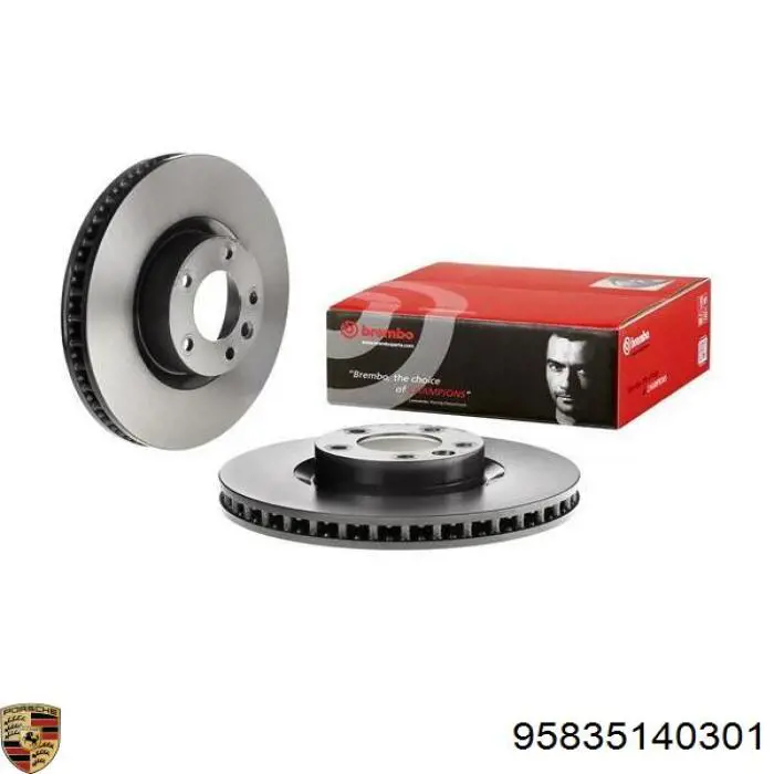 95835140301 Porsche Диск тормозной передний