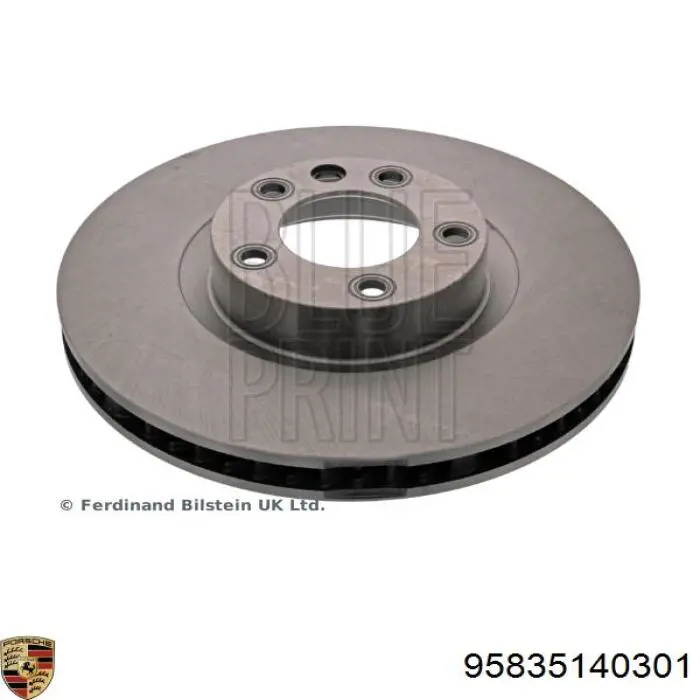 Передние тормозные диски 95835140301 Porsche