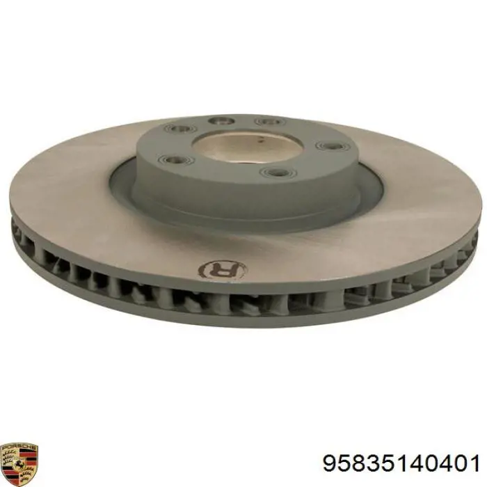 95835140401 Porsche disco do freio dianteiro