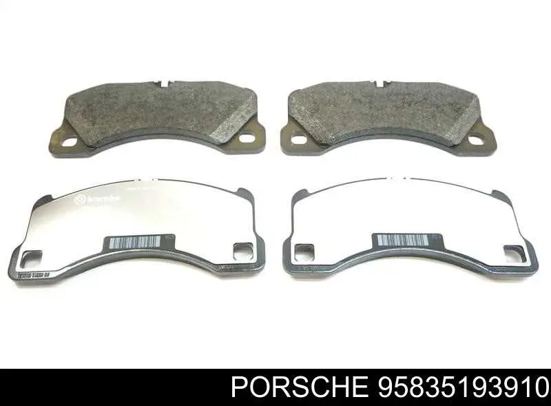 Купить 95835193910 Porsche Колодки тормозные