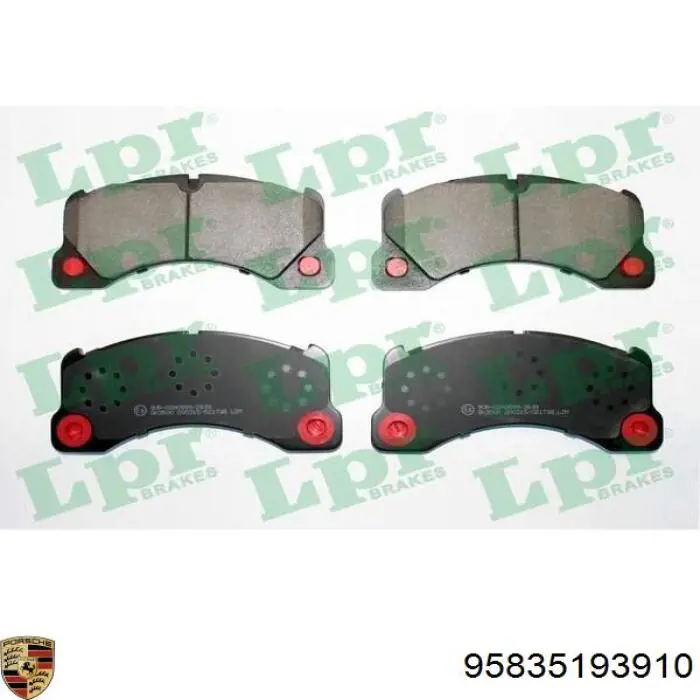 Тормозные колодки Porsche 95835193910