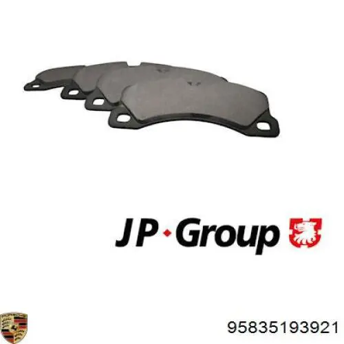 Купить 95835193921 Porsche Колодки тормозные