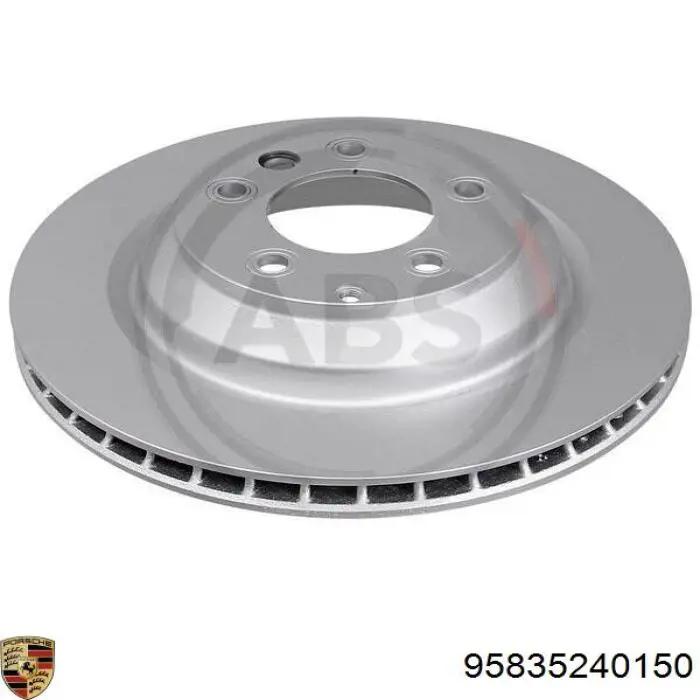 95835240150 Porsche диск тормозной задний