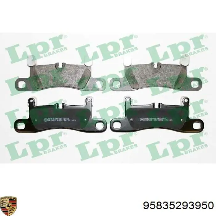 Колодки дисковые  Porsche 95835293950 цена, от 88.45 USD